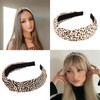 Hotalisona Headbands for Women Leopard Print Knotted Cloth Top Knot