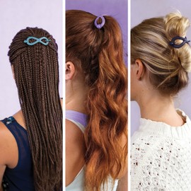 Flexi Sport - Flexible Premium-Haarclips I 100% wasserfeste Haarklammer mit starkem Halt I Schonender Haargummi Damen I langlebiger Haarhalter für jeden Haartypen I Red