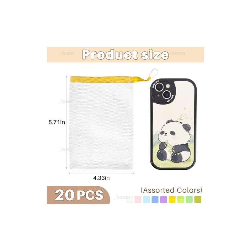 AUEAR, paquete de 20 bolsas de jabón de malla exfoliante