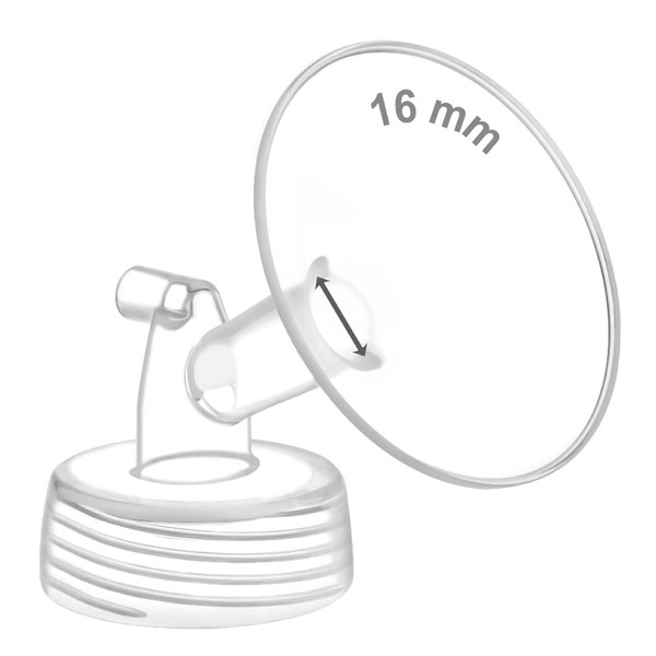 Maymom Pump Part Compatible with Spectra S1,S2 Spectra 9 Plus Breastpump; Incl Wide Mouth Flange (One flange-16mm Flange) Not Original Spectra Flange; Not Spectra Baby USA Parts