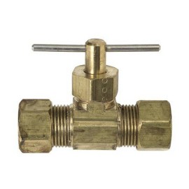 BrassCraft 1/4 In. O.D. Compression Straight Needle Valve