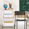 Rolling Cart with Drawers, Rolling Storage Cart with 4 Large