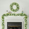 6FT Eucalyptus Garland with Flowers, 8 Pack Artificial Greenery Garland