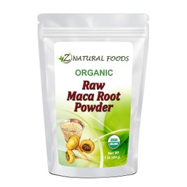 Organic Maca Root Powder - Adaptogen Superfood Supplement - Red, Yellow & Black Blend Grown In Peru - Mix In Drinks, Juice, Smoothies, Shakes, Food & Recipes - Raw, Vegan, Non GMO, Gluten Free - 1 lb