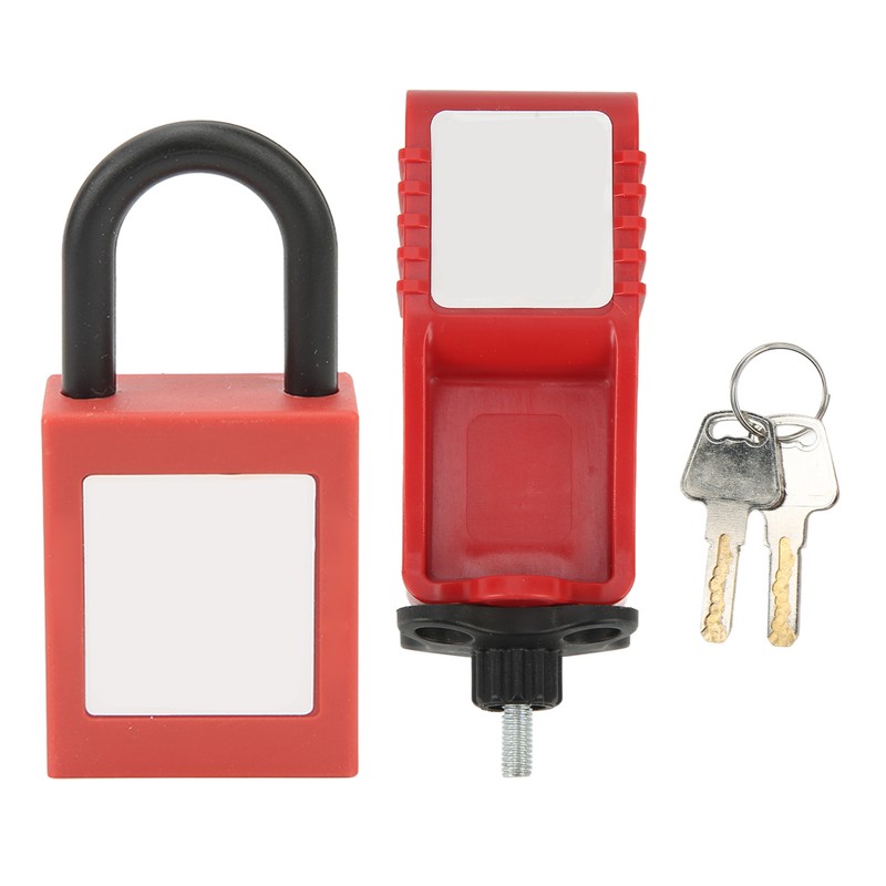 Lock Circuit Breaker Lockout Alloy Serrated Nylon Padlock 25mm Lockhole