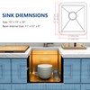 YetCrest 13 Gold Undermount Kitchen Sink,13x15 Inch Gold Stainless Steel