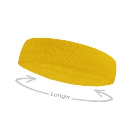 COUVER Basketball Star Golden Yellow Sweatbands with Purple(Like LA Laker Purple) Number 24, 8