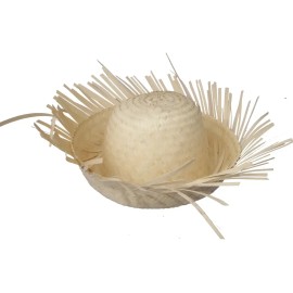 20 Sombrero Costeño Mechudo Disfraz Hawaiano Niño Adulto Color Natural
