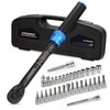 1/4-Inch Drive Click Torque Wrench Set, 33Pcs Bike Torque Wrench