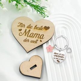 Henjunu Gifts for Mum, Mother's Day Gifts, Keyring Gifts for Mothers, Best Mother's Day Gift, Mum Gift, Gifts Mum, Birthday Gift for Women, wood, Unit size