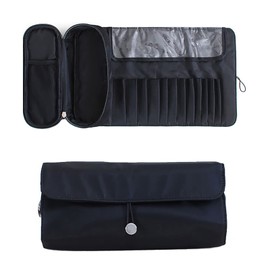 songfir Portable Makeup Brush Storage Bag, Cosmetic Travel Storage Bag, Multi-Function Makeup Brush Protection Bag, Folding Tool Bag