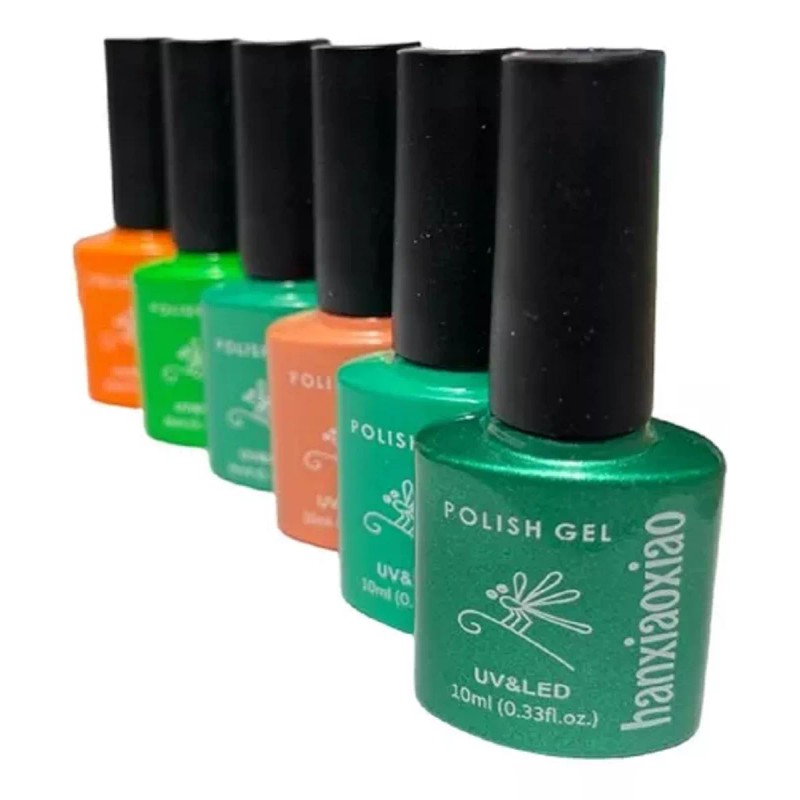 Gelish Set Esmaltes Caja 12 Gel Polish 3 Pasos Yuan