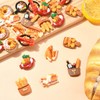 Ipotkitt 60pcs 12 Styles Baking Theme Resin Cabochons Bread Vegetable