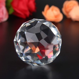 Clear Cut Crystal Glass Ball 60/80mm Crystal Sphere Prisms Suncatcher for Home Hotel Photography Decoration(60mm)
