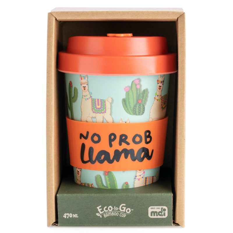 Eco To Go Llama Bamboo Cup