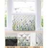 Leaves Plants Indoor Air Conditioner Cover for Window Units, Double