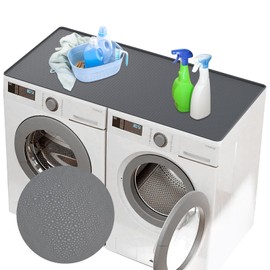 51.2" x 25.6" Washer Dryer Countertop Silicone Washer and Dryer Covers Non-slip Washer and Dryer Top Protector Mat Non-slip Rubber Waterproof Dustproof Mat for Home Kitchen Laundry Room
