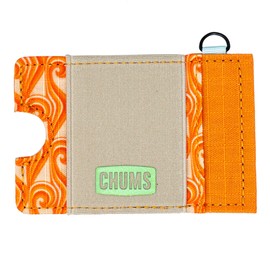 Chums Bandit Lo-Pro Minimalist Wallet - Compact RFID Wallet with Keyring & Elastic Strap for Cash (Tide)