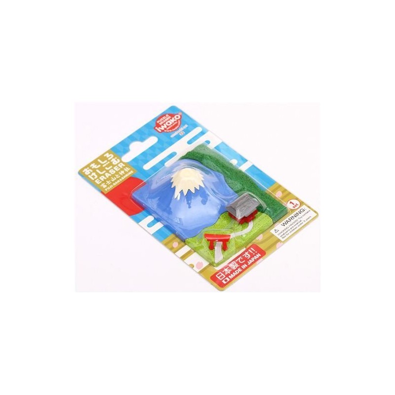 IWAKO Mount Fuji Japan temple summer erasers set 3 pieces