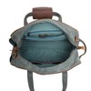 TSD Brand Stone Creek Waxed Canvas Weekender (Teal)