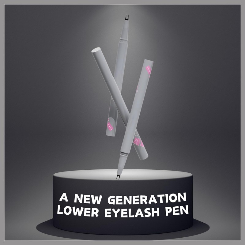 Double-Tip Lower Eyelash Pen 2024 New Waterproof 3d Bottom Lash