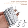 800 PCS Metal Twist Ties, 10CM Reusable Bag Ties, for