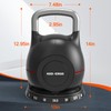 HXD-ERGO 7-in-1 Adjustable Kettlebell, Quick-Adjust Kettlebell for Strength Training, 5-44