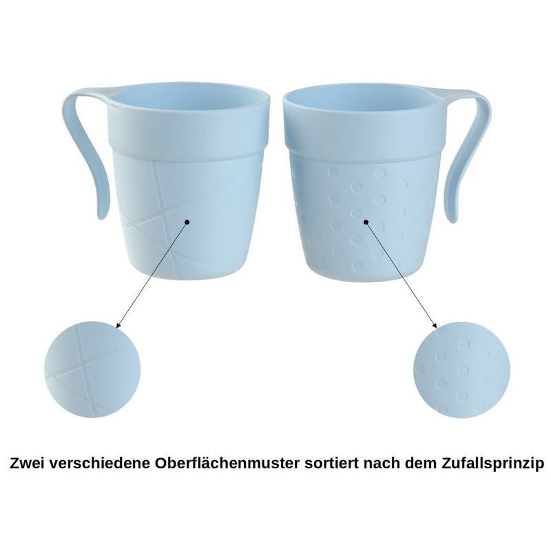Engelland - Pack of 10 Drinking Cups with Handle, Plastic