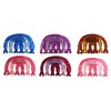 Set of 6 Hair Jaw Clips Celluloid Lt Wt Hair