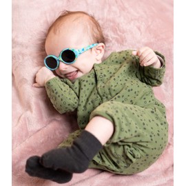 Kiddus Baby Comfort Polarised Sunglasses for Boys and Girls / Age 6 Months and Above / UV400 Sun Filter / Adjustable Elasticated Strap / Flexible, Safe, Comfortable and Impact-Resistant / Case Included -