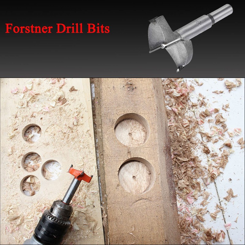 TA-VIGOR Forstner Drill Bit 60mm, Tungsten Carbide Wood Hole Saw