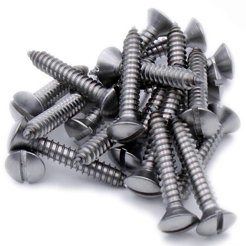 No.14 x 0.875 (6.3mm x 22mm) Slot Raised Countersunk Self-Tapping