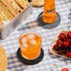 ME.FAN Silicone Coasters with Holder,[6 Pack] Drinking Coasters - Cup