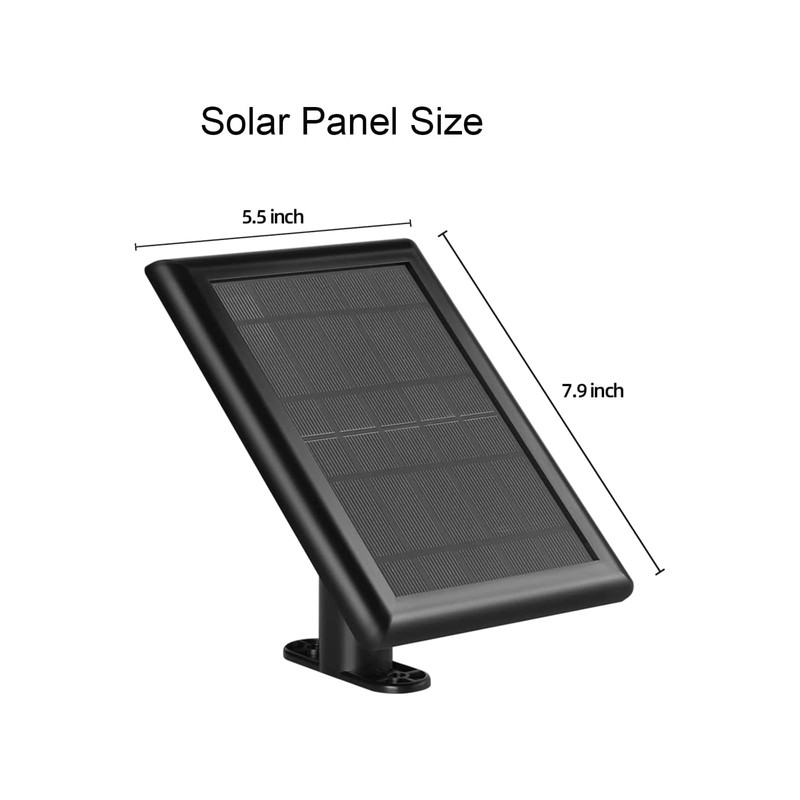 Solar Panel, 5W Solar Panels for Ring Stick Up Cam/Ring