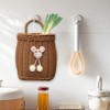 Ｂｅｓｇａ Small Basket Organizer Rustic Storage Basket Woven Basket Wall