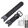 MCXGL Cloth/Leather Strap Replacement for Casio SGW-100 GW-3000B GW-3500B PAS-400B