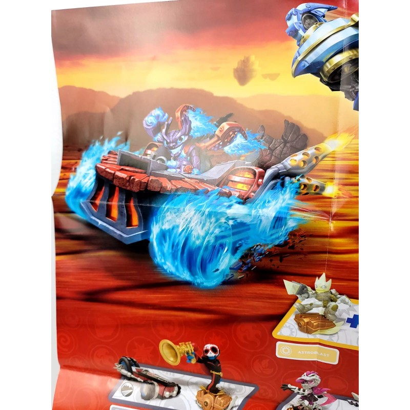 Skylanders SuperChargers Character Poster - Activision 2015 Great Condition
