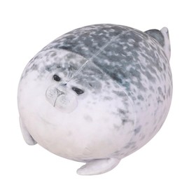 champracer Chubby Spotted Seal Pillow, Sea Animal Cushion Plush Seal Plush Animal Hugs Plush Gifts Toy for Boys and Girls (Seal, 20 cm)