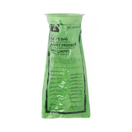 Medline Green Clean Sack Emesis Bag with Rigid Ring and Graduations