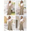 Arolina Women's Stretchy Wide Leg Palazzo Lounge Pants with Pockets