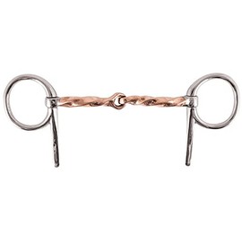 Schneiders FES Elite Copper Slow Twist Half Cheek Horse Bit Improved Horse Communication | Alleviates Tongue Pressure | Promotes Salivation | Ideal for Equestrian Training