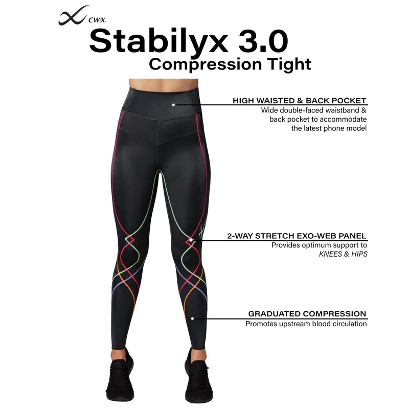 CW-X Men's Stabilyx 3.0 Joint Support Compression Tight