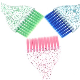 Baluue 3pcs Hair Dye Applicator Brush Professional Tinting Tools for Salon and Home Use Durable Material Comfortable Grip for Highlighting and Color Application