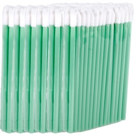 P-Beauty Cosmetic Accessories Microfibre Lip Brush Suitable for Eyelash Extension, Disposable Lip Brush, Cosmetic Lip Brush, Lint-Free Brush, Lipbrush, Green, 50-500 Pieces (300)