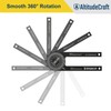 AltitudeCraft Precision Aluminum Miter Saw Protractor | 7.28-Inch Rust-Resistant Angle