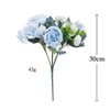 4 Pack Artificial Peony Silk Flower Hydrangea Fake Bouquet Elegant