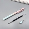 Archic Silent-Press Retractable Ballpoint Black Gel Ink Pens 0.5mm Gradient