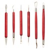 6 Pcs Pottery & Clay Sculpting Tools, Double-Sided Wooden Handle