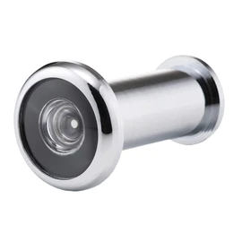 TERF® Polished Chrome 180 Degree Door Viewer with Glass Lens Wide Angle Door Spy Hole Security for Front Door, Peep Holes for Front Doors Viewer Safety fit for 35mm to 50mm Door