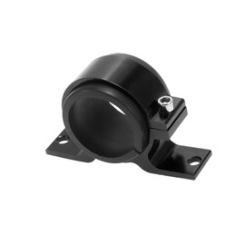A ABSOPRO Car Oil Fuel Gas Pump Mounting Bracket 46mm Single Clamp Cradle Aluminum Alloy Black Item Replacement